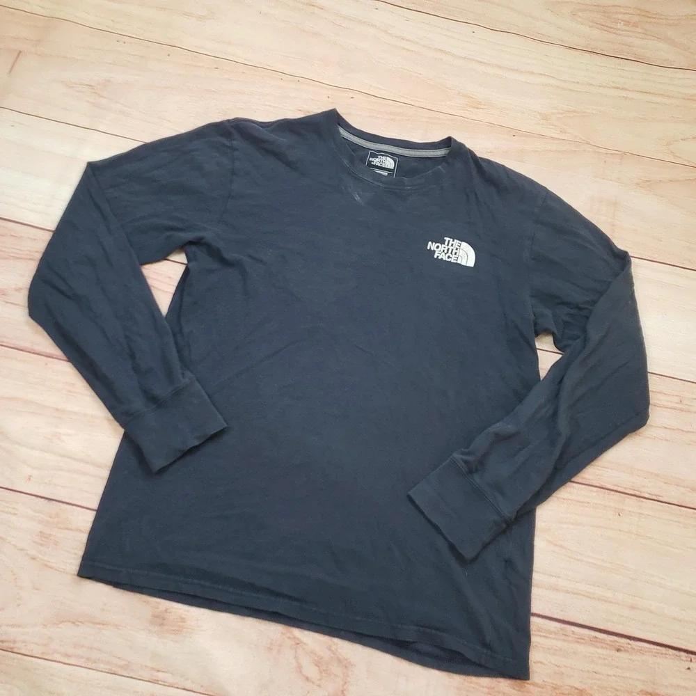 The North‎ Face Shirt Mens Small Blue Long Sleeve Lightweight Outdoor Hiking